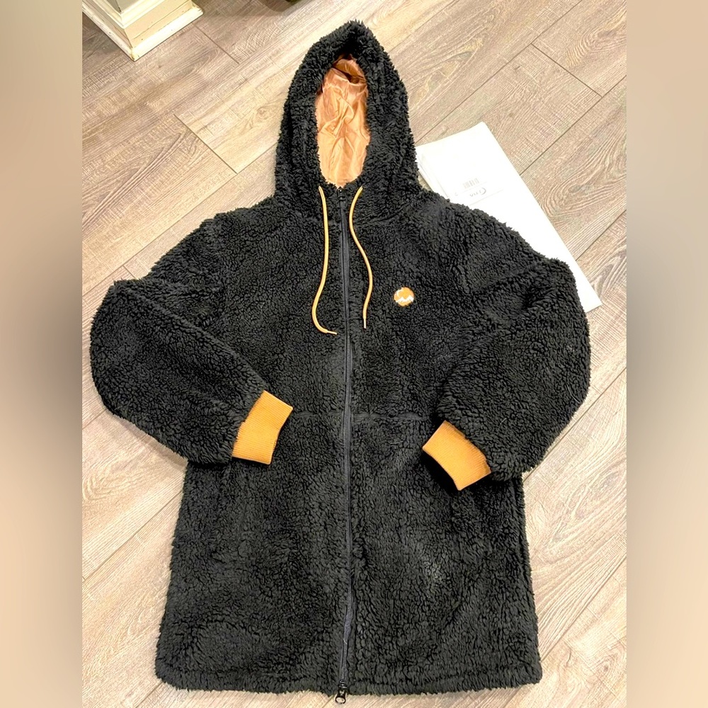 Zyia Long Hooded Teddy Coat